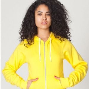 American Apparel flex fleece zip hoodie