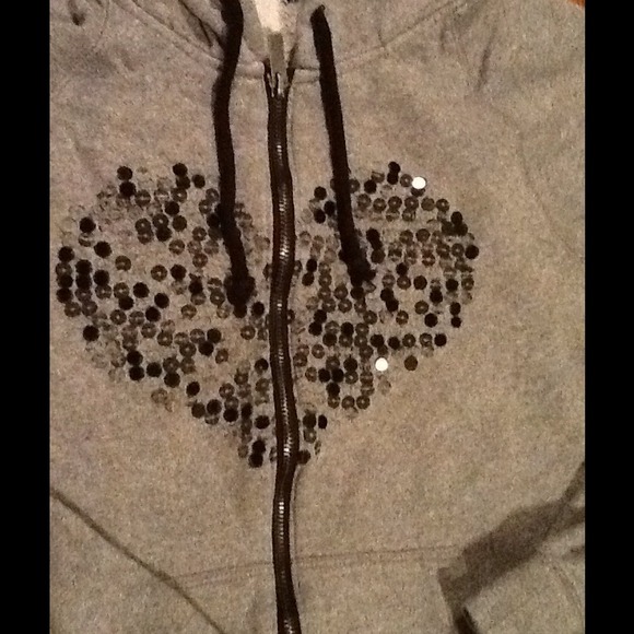 🚫SOLD🚫🌺ROXY sequined zip up🌺 - Picture 2 of 3