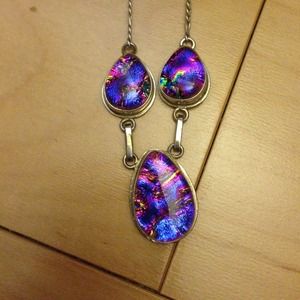 Punta Cana sea glass necklace