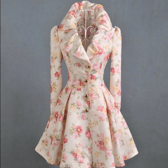 🚫traded🚫Jacquard Rose Princess Skirt Jacket - Picture 2 of 3