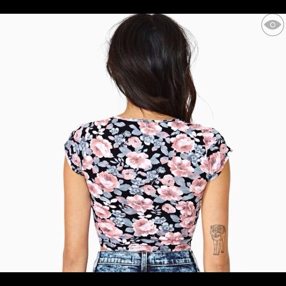 Floral crop top - Picture 2 of 2