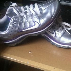 Purple & silver Nike air max!!