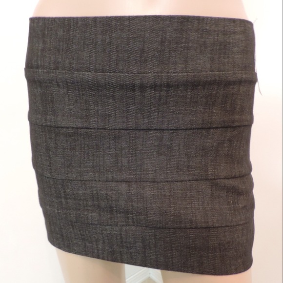 Black Mini Skirt SKU305 Gray