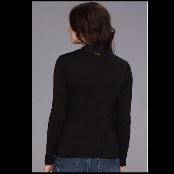 SOLD Michael Kors Wrap Top in Black - Picture 3 of 4