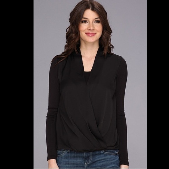 SOLD Michael Kors Wrap Top in Black - Picture 4 of 4