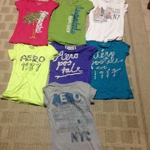 Aeropostale Shirt Lot Small & Medium Shirts