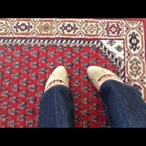 Calvin Klein BABE pumps 8.5 leather beige nude