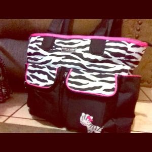Child if mine zebra diaper bag !!