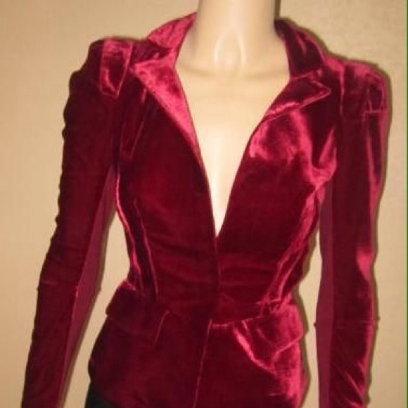 SOLD Red velvet blazer