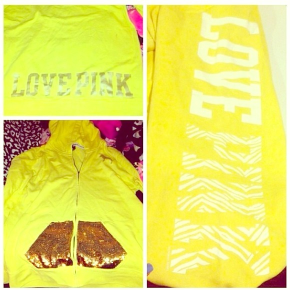 ❌TRADED❌ Yellow Victoria's Secret sweat outfit