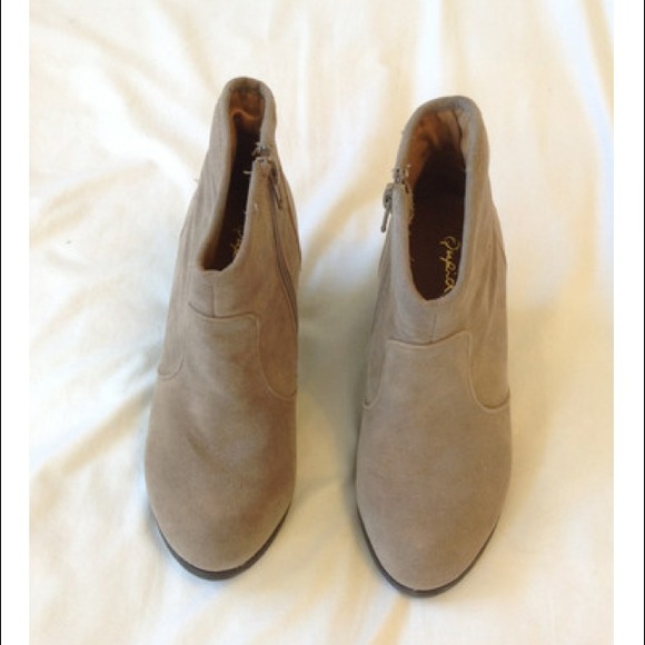 SOLD Cupid suede looking boots SOLD