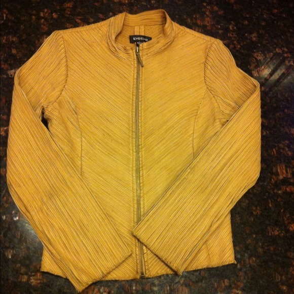 bebe Jackets & Blazers - 100% Authentic XS Camel Color Leather Bebe Jacket