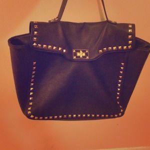 Studded Black Purse