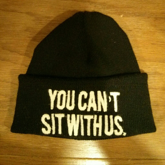 Brandy Melville You Can't Sit With Us beanie