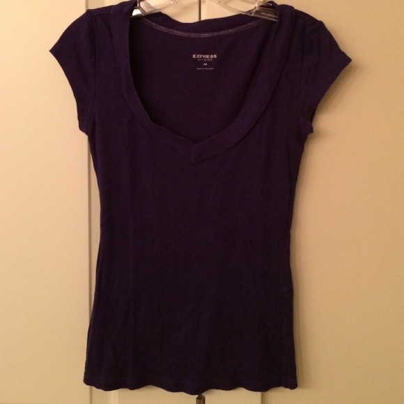 SOLD on eBay! Express Purple V-Neck Sweater