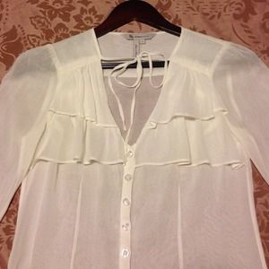 BCBG White Blouse