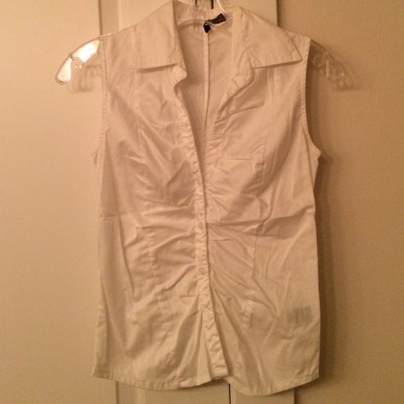 SOLD on eBay! The Limited White Sleeveless Blouse