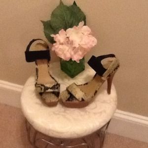 ✨✨ SHOE DAZZLE ✨✨ SNAKE PATTEN LEATHER PUMP ✨Sz, 5