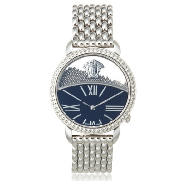 VERSACE Moving Spheres Silver/ Black Watch
