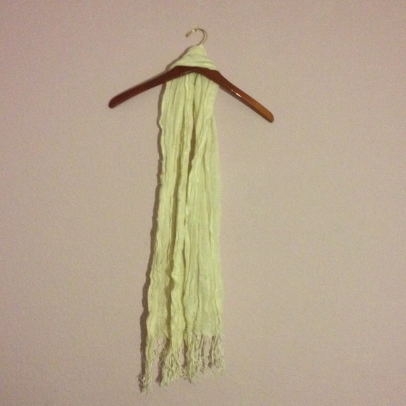 Accessories - White Fringe Scarf