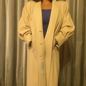 Vintage cashmere camel colored coat