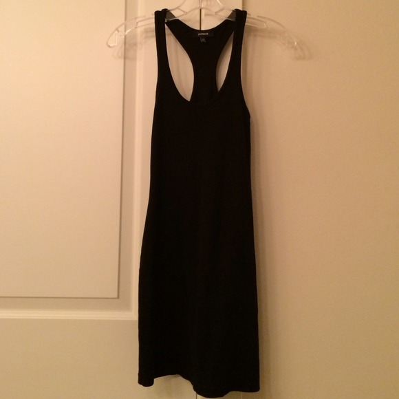 SOLD on eBay! Express Black Ribbed Tank Dress