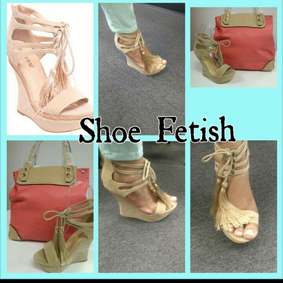 Beige Wedge Sandals