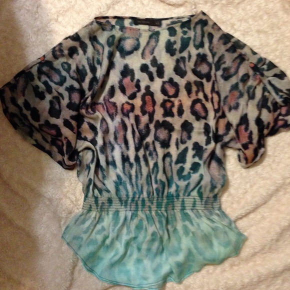 The Limited Sheer Printed Top