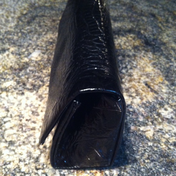 Black Snakeskin Clutch - Picture 2 of 4