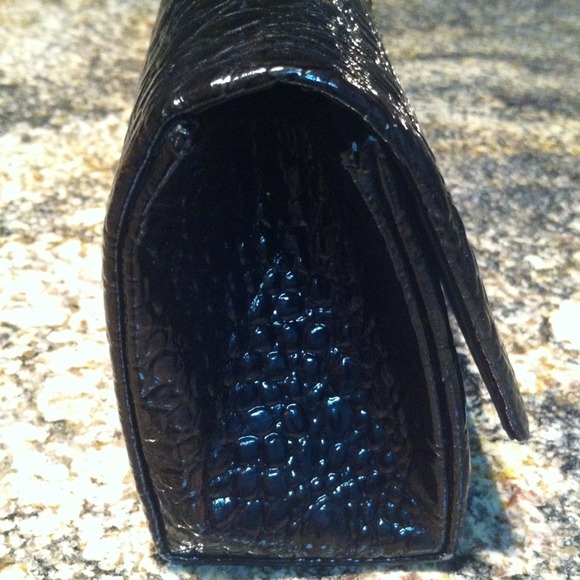 Black Snakeskin Clutch - Picture 3 of 4