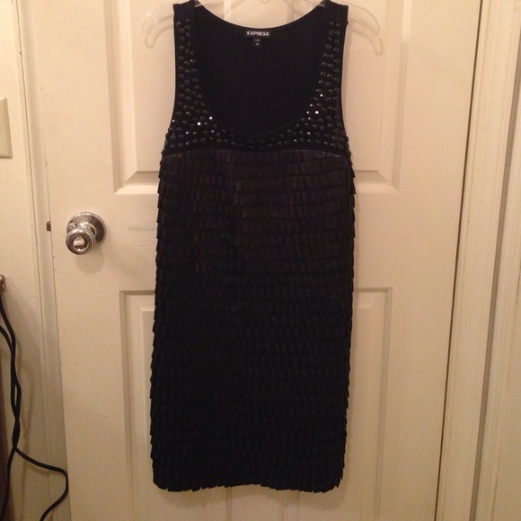 Brand new black express dress never been wore.