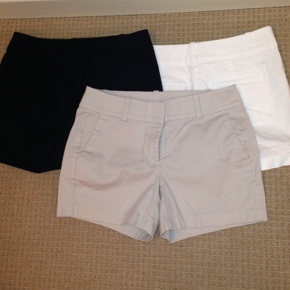 3 pairs of Ann Taylor City shorts. Sold as a set.