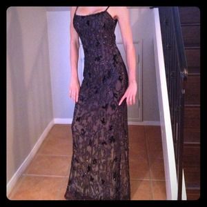 Formal Ombré beaded gown perfect for prom