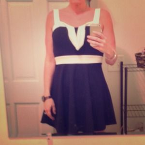 Navy White dress. Nautical. NWT retro cute