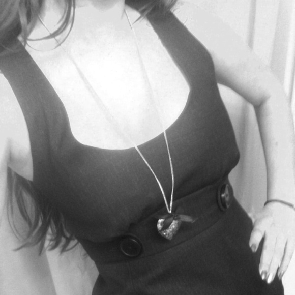 Lil Black Cross Body Black Dress