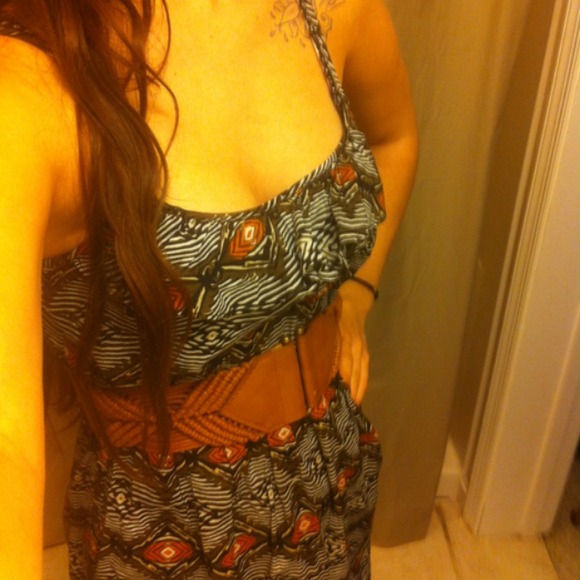 Wood Printed Dress