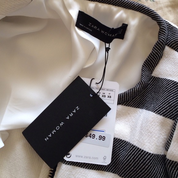 Zara striped linen blazer - Picture 3 of 4