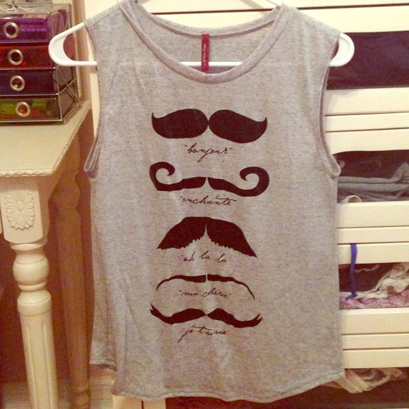Mustache Muscle Tank