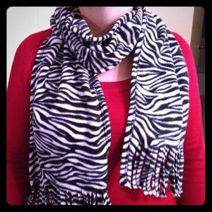 ****Not for sale** fleece Zebra scarf