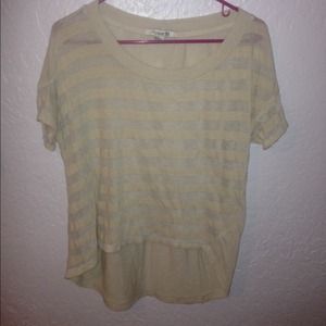 Short sleeve striped top