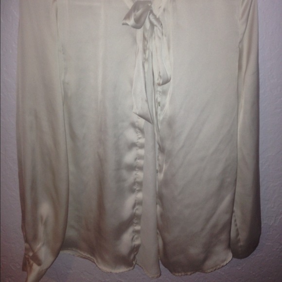 Long sleeve silk top