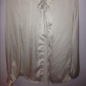 Long sleeve silk top