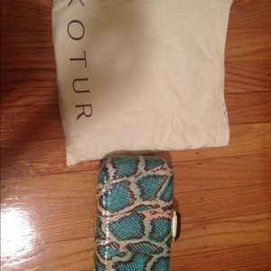 New with tags Breen Snakeskin Minaudière clutch