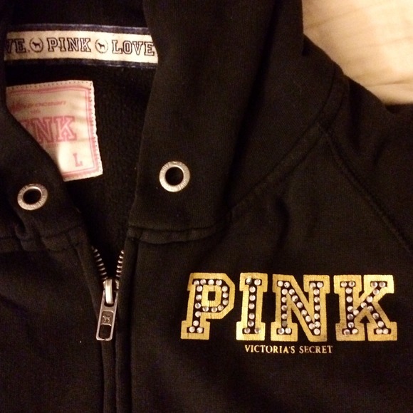 🚫SOLD🚫 VS PINK Bling Hoodie - Picture 3 of 4