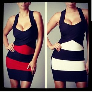 ?? Bundle ??Bodycon criss cross dress size L