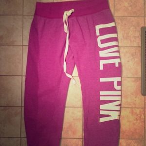 VS PINK purple sweats!