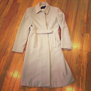 Powder Blue Wool Coat