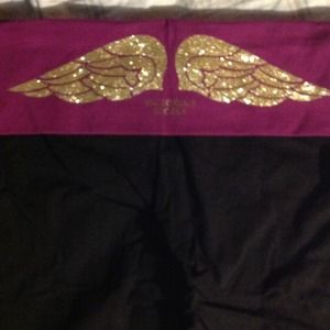 Victoria secret yoga pants angel wings M short