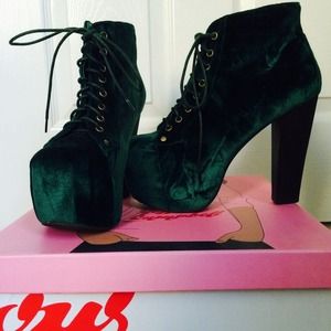 SOLD Green Velvet Jeffrey Campbell Litas