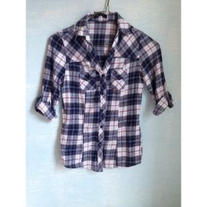 Convertable Plaid Shirt